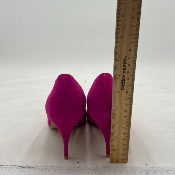 FSJ Women Classic Kitten Heels Pointy Closed Toe Pumps Slip On Office Ladies - Picture 4 of 7